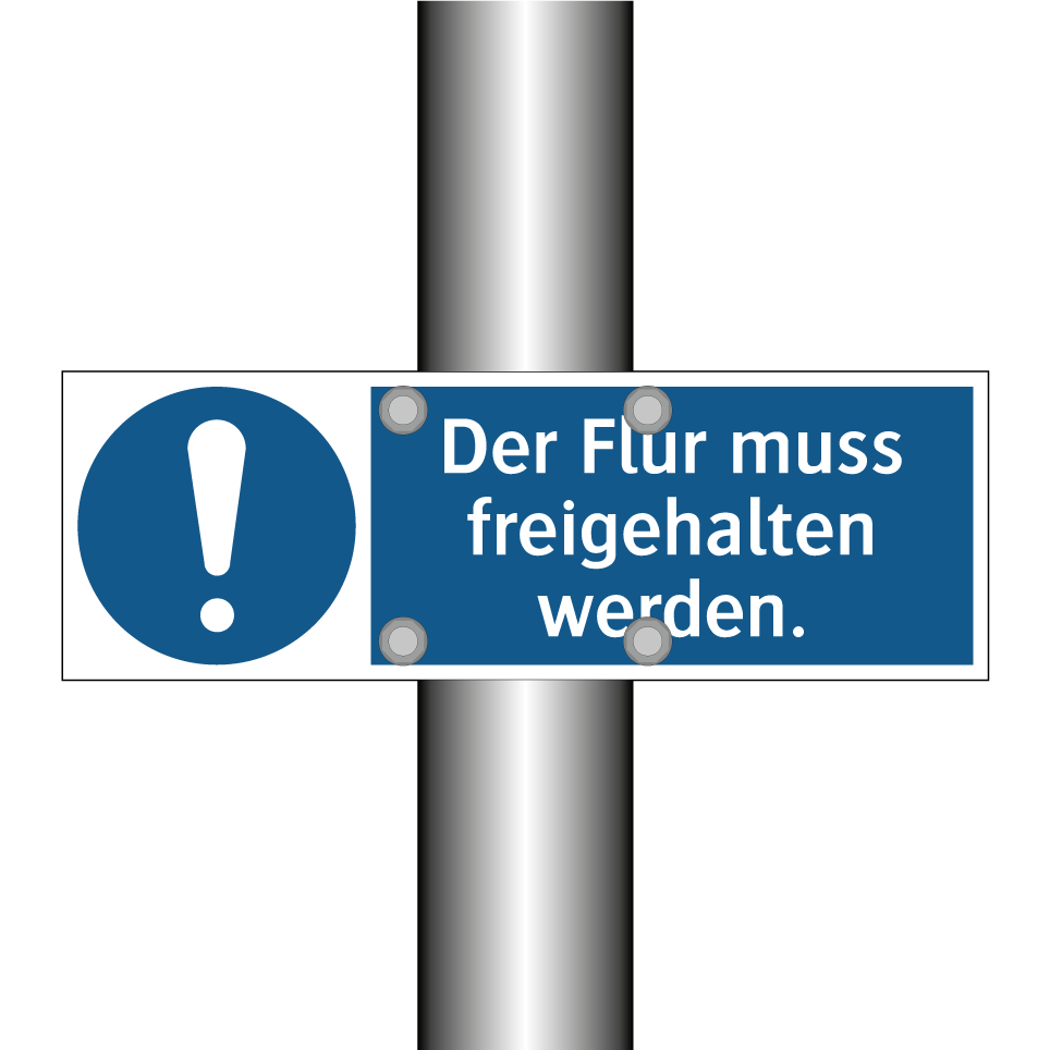 Der Flur muss freigehalten werden.