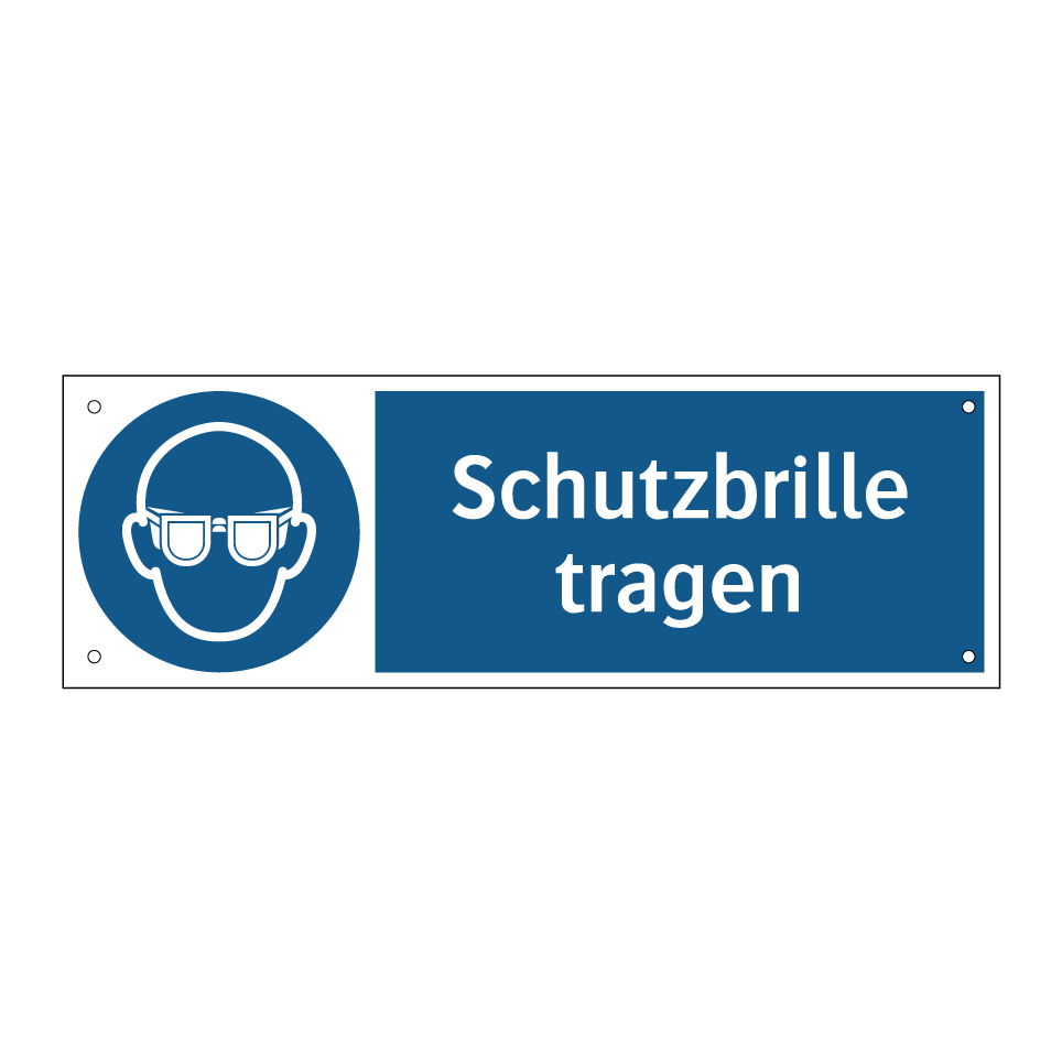 Schutzbrille tragen
