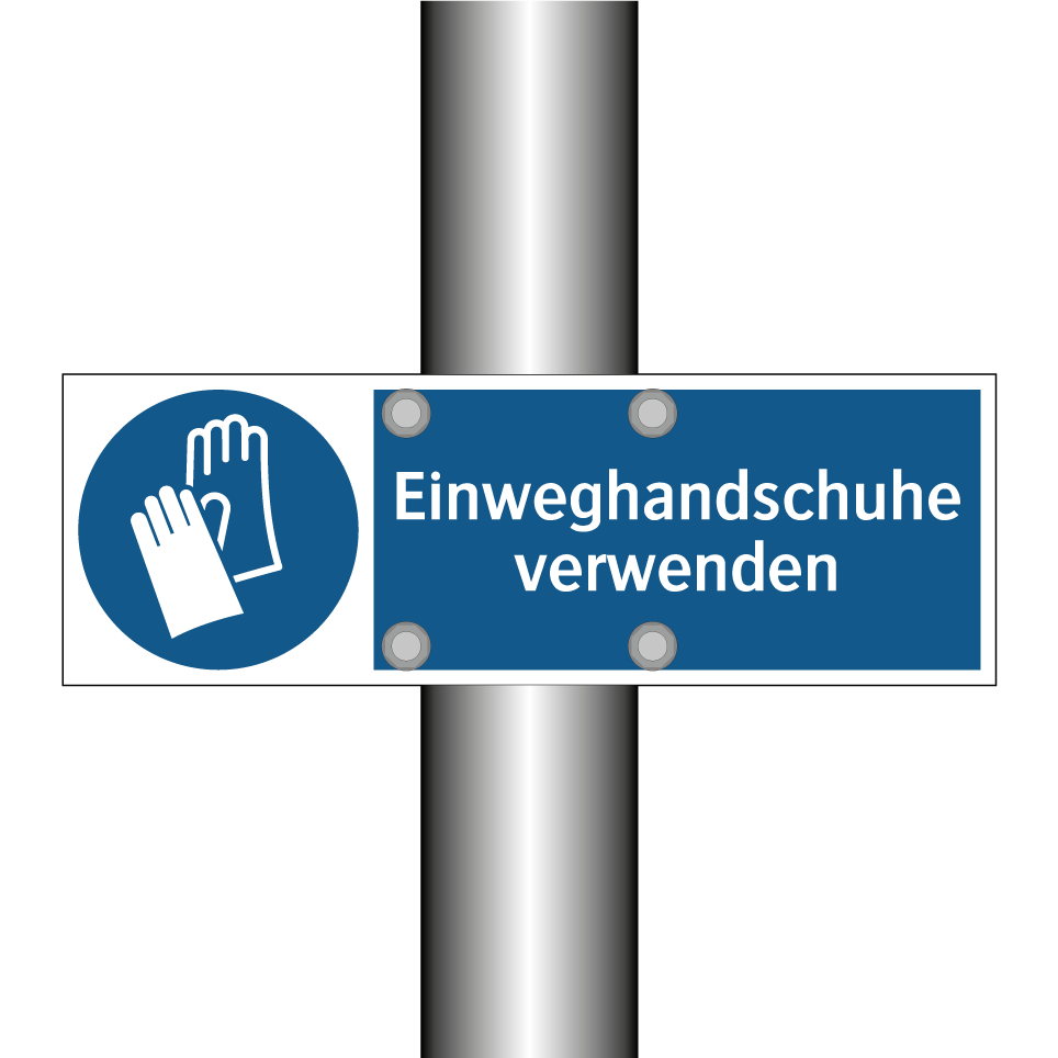 Einweghandschuhe verwenden
