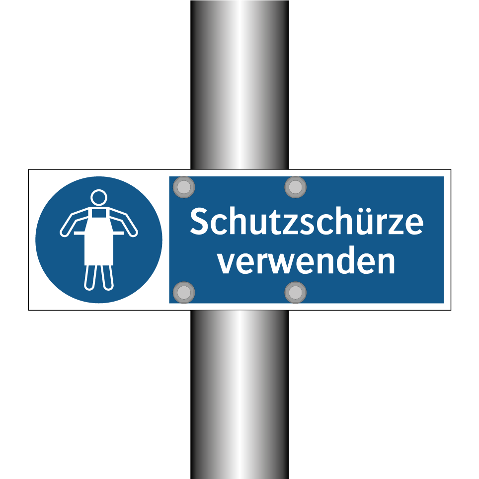 Schutzschürze verwenden