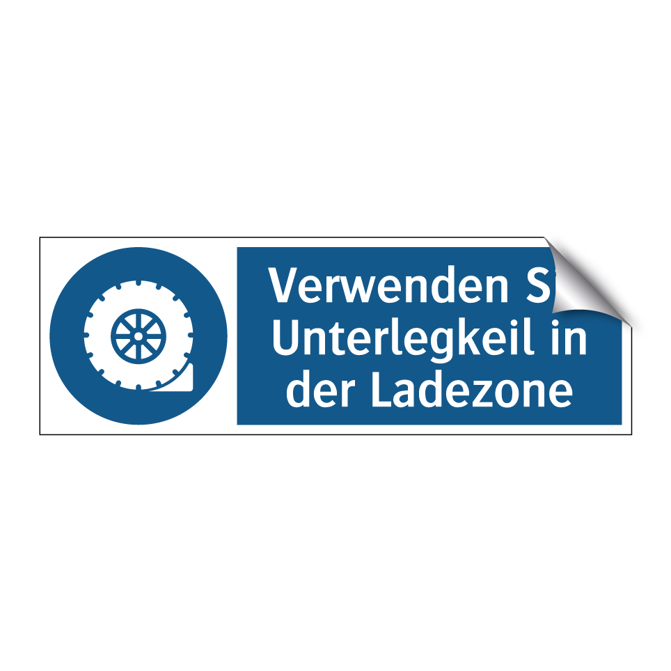 Verwenden Sie Unterlegkeil in der Ladezone