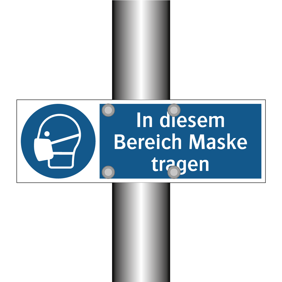 In diesem Bereich Maske tragen