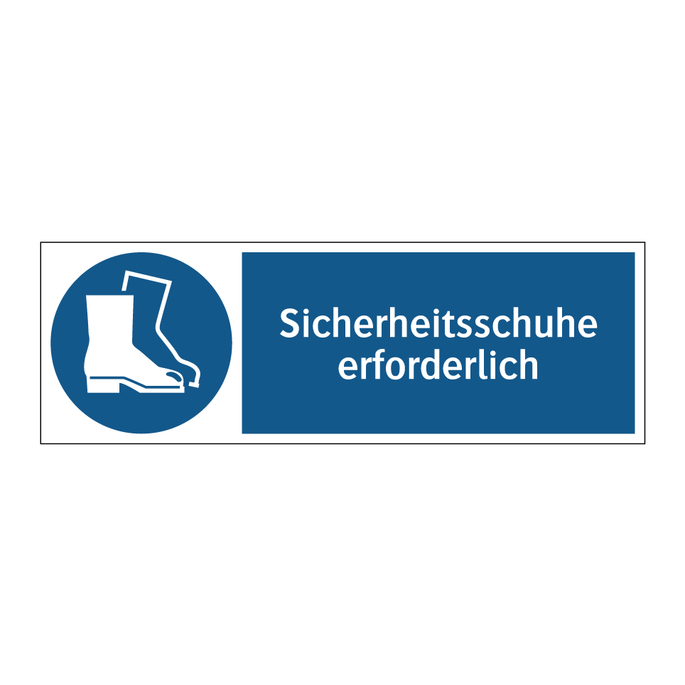 Sicherheitsschuhe erforderlich
