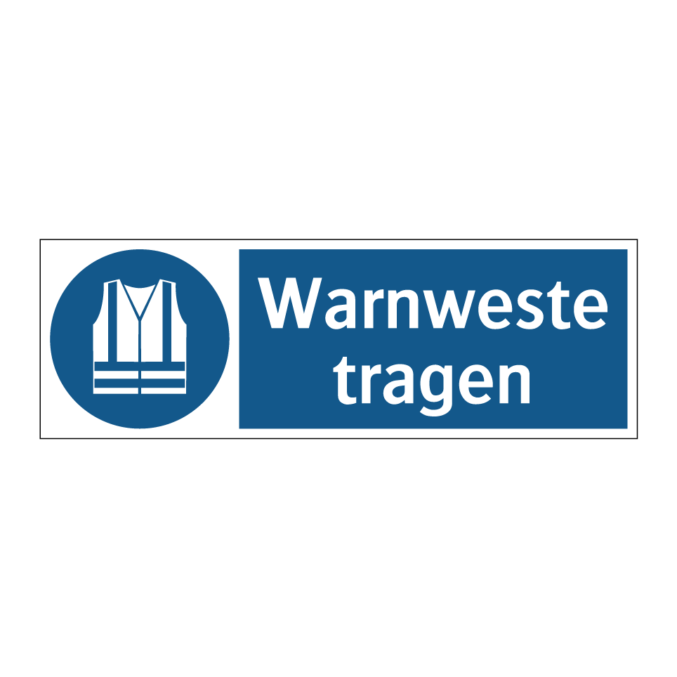 Warnweste tragen