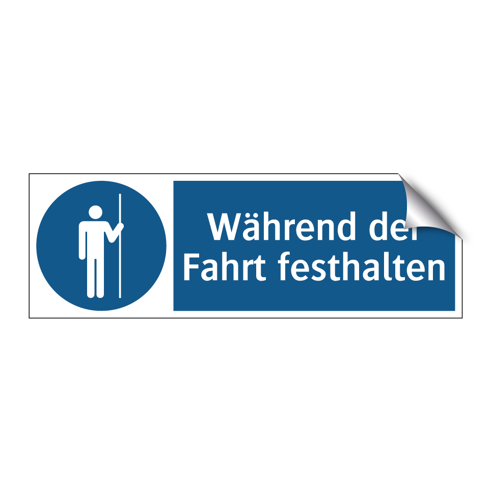 Während der Fahrt festhalten