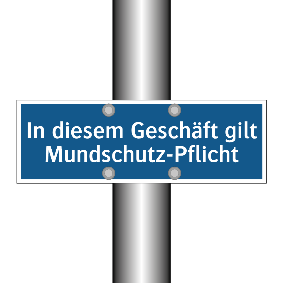 In diesem Geschäft gilt Mundschutz-Pflicht