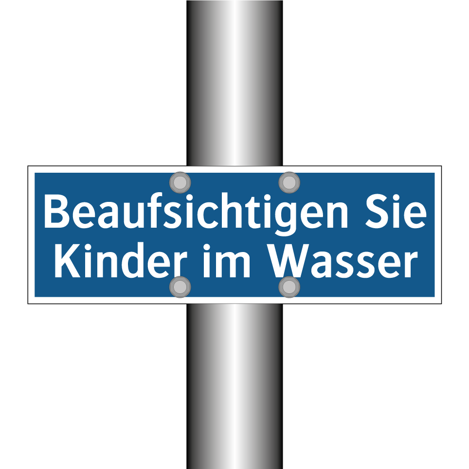 Beaufsichtigen Sie Kinder im Wasser