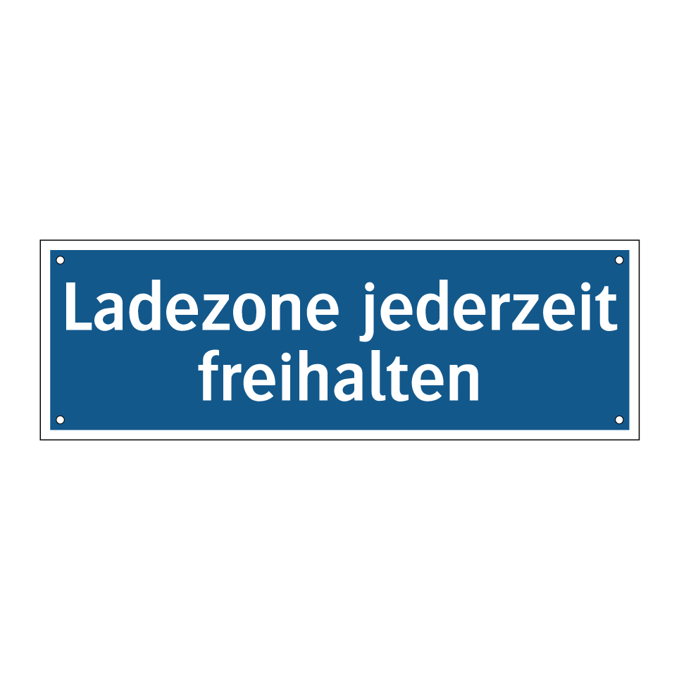 Ladezone jederzeit freihalten