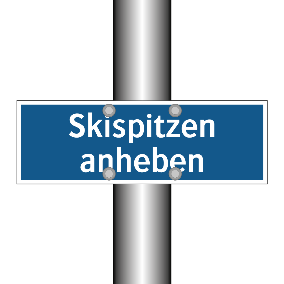 Skispitzen anheben