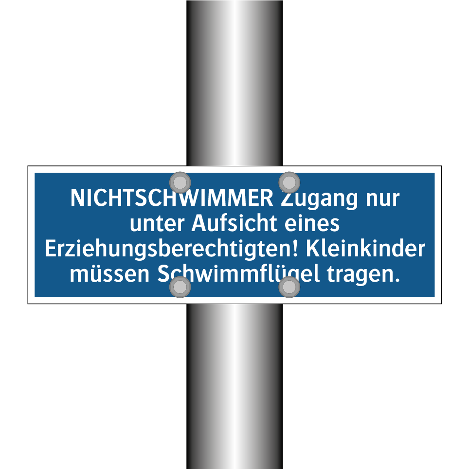 NICHTSCHWIMMER Zugang nur unter Aufsicht eines Erziehungsberechtigten! Kleinkinder müssen Schwimmflügel tragen.