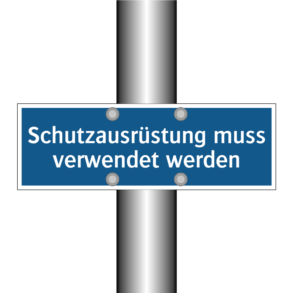 Schutzausrüstung muss verwendet werden