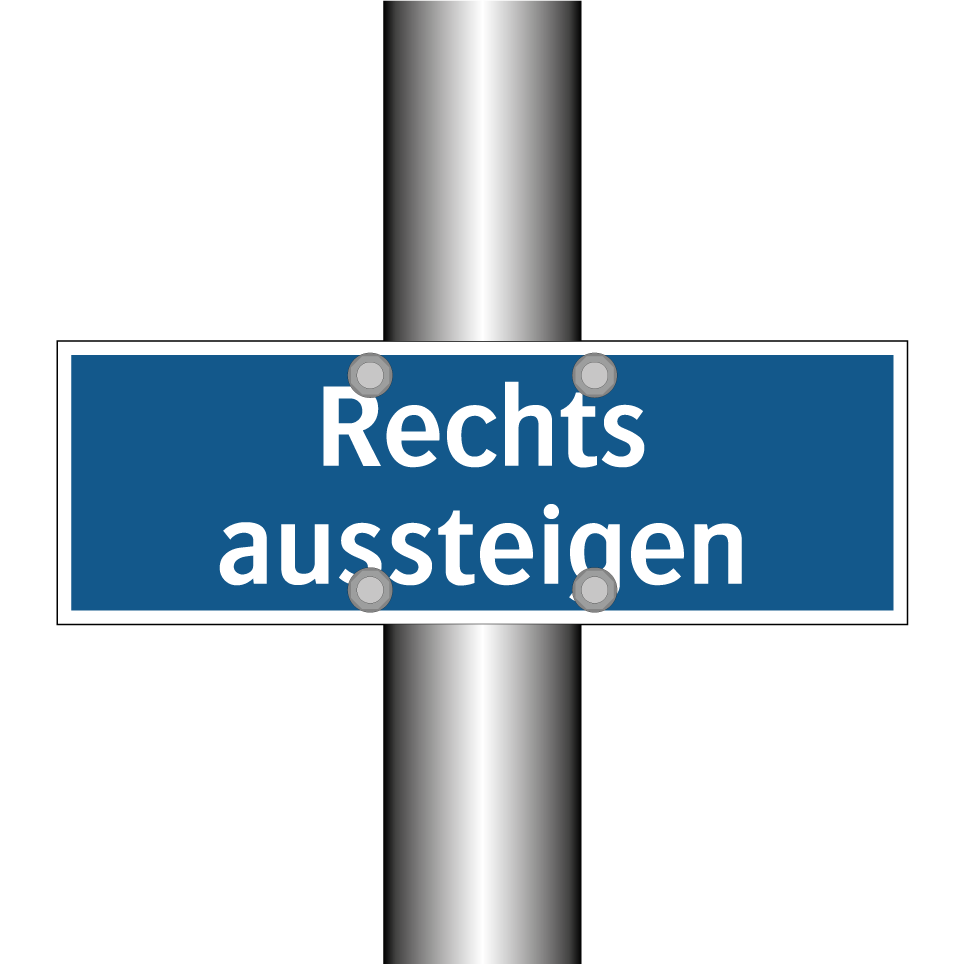 Rechts aussteigen