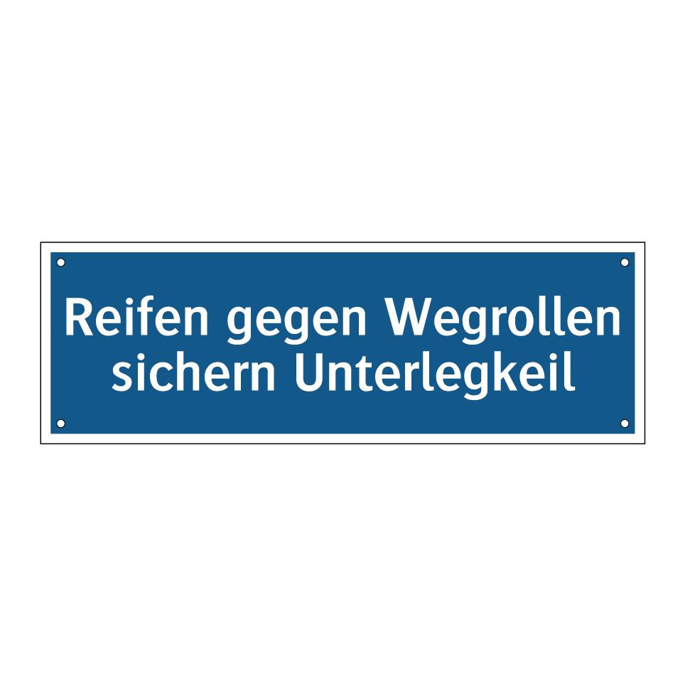 Reifen gegen Wegrollen sichern Unterlegkeil