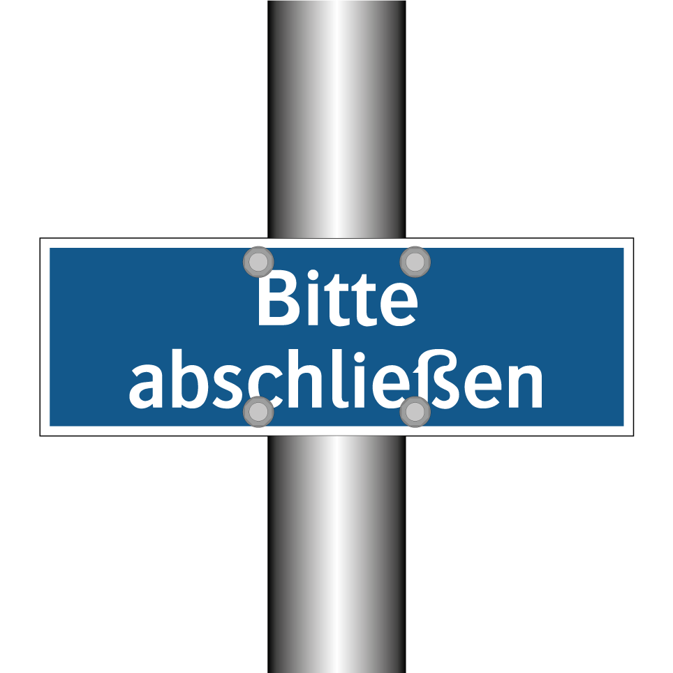 Bitte abschließen