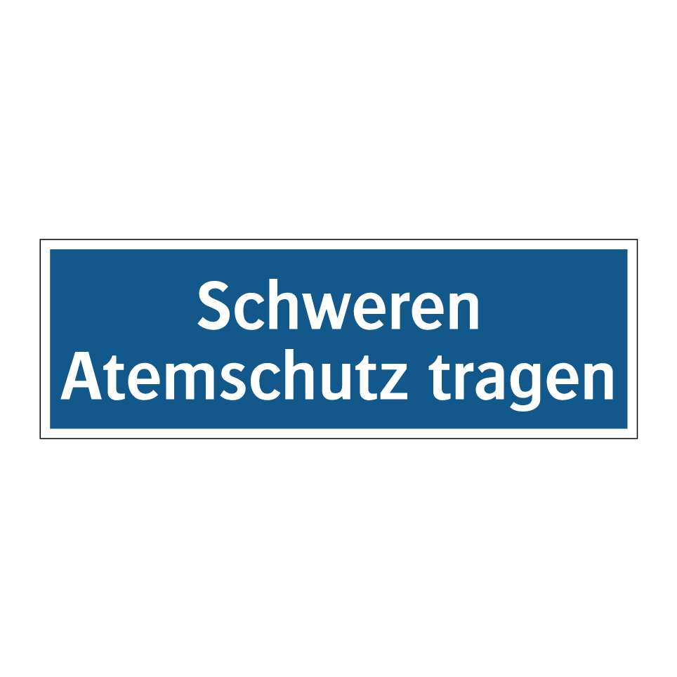 Schweren Atemschutz tragen