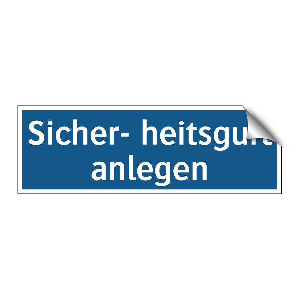 Sicher- heitsgurt anlegen