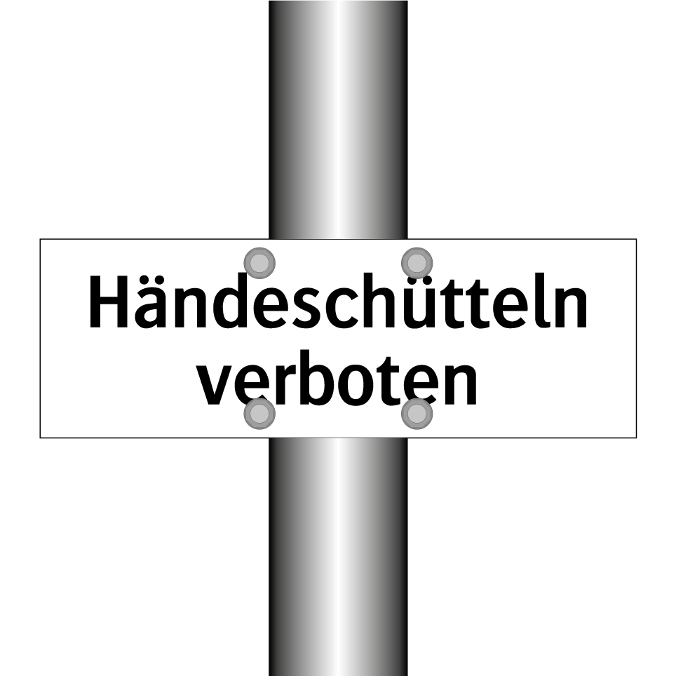 Händeschütteln verboten