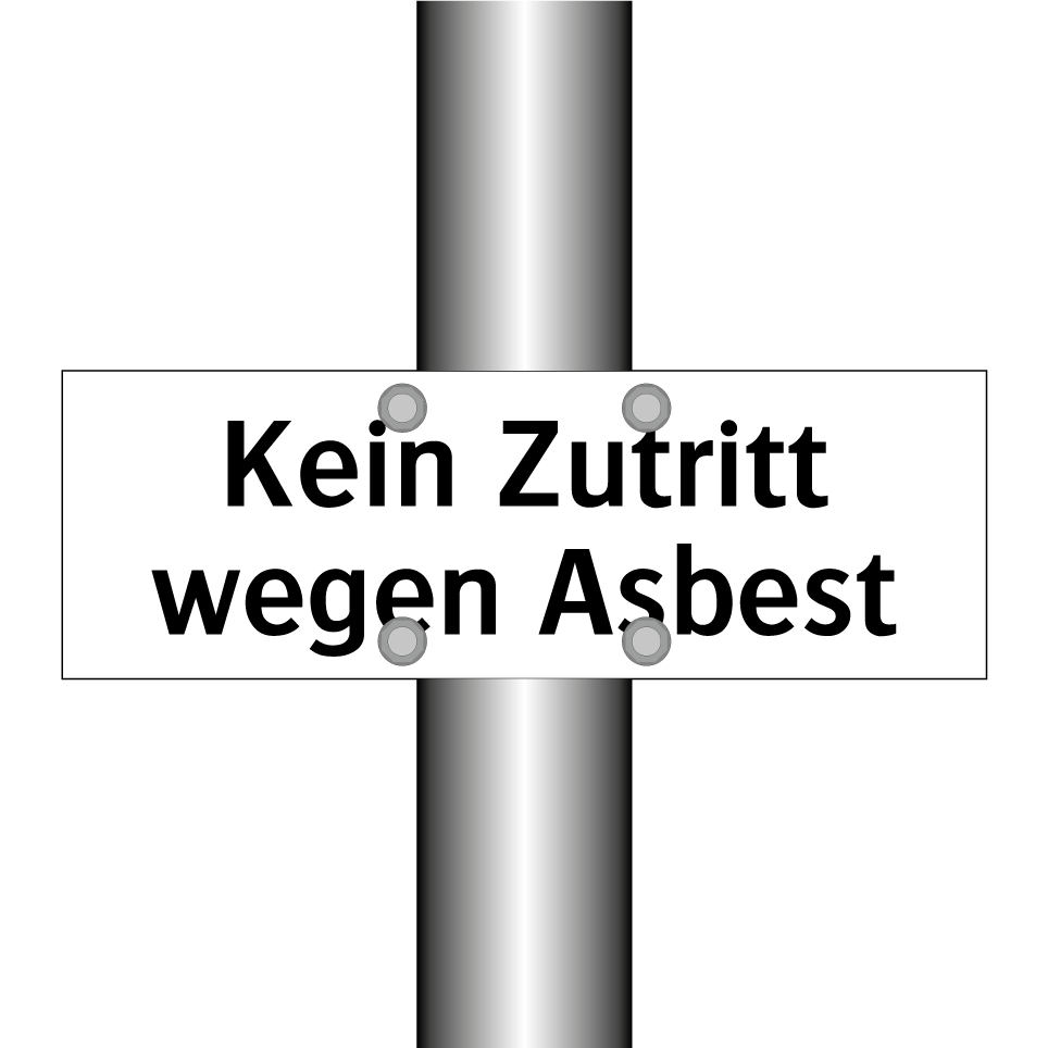 Kein Zutritt wegen Asbest