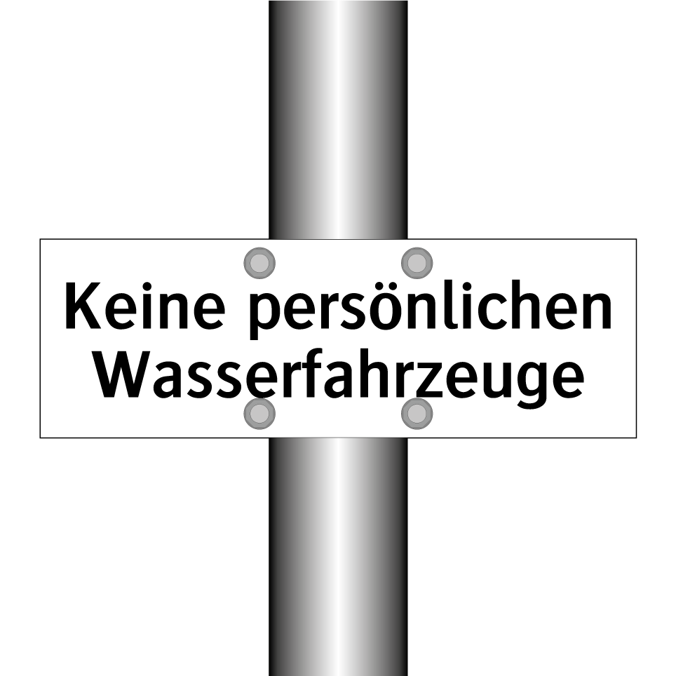 Keine persönlichen Wasserfahrzeuge