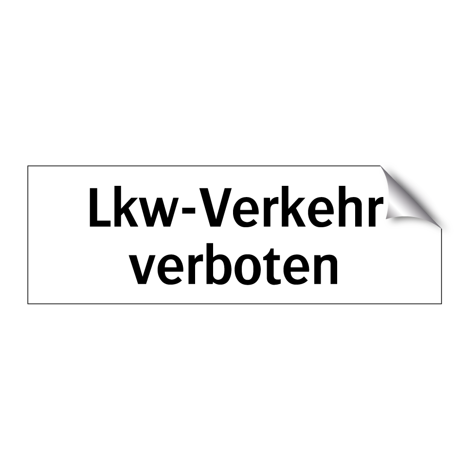 Lkw-Verkehr verboten