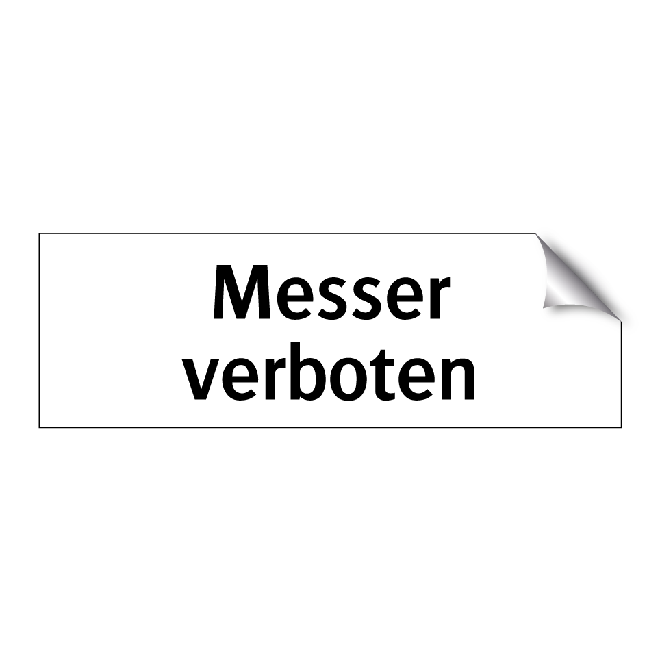 Messer verboten
