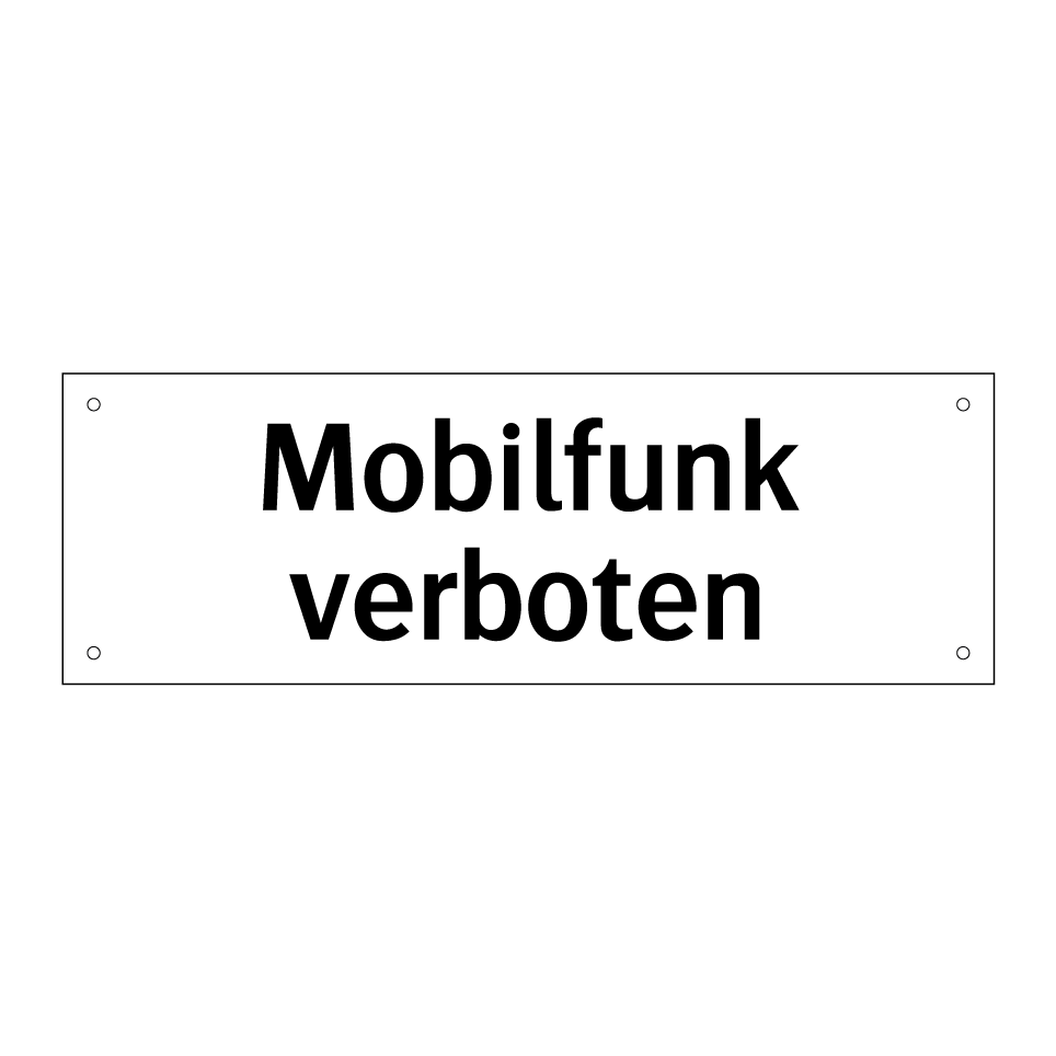 Mobilfunk verboten