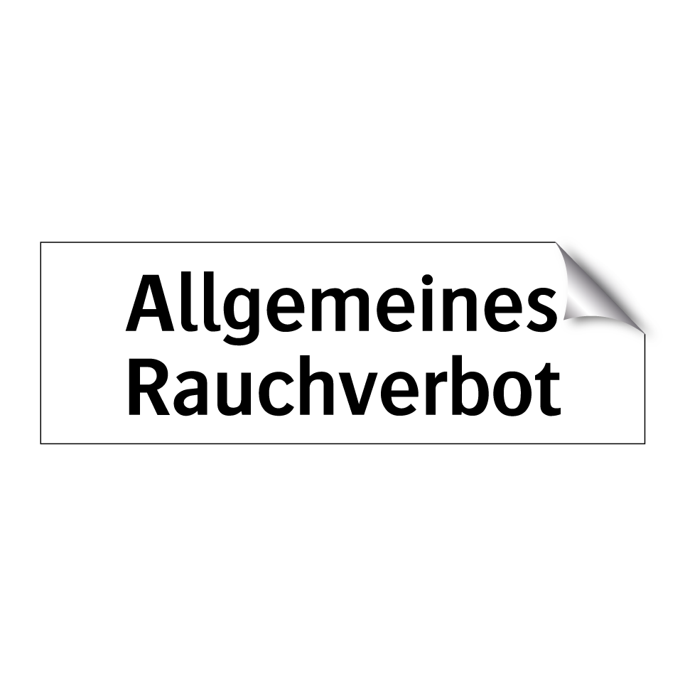 Allgemeines Rauchverbot