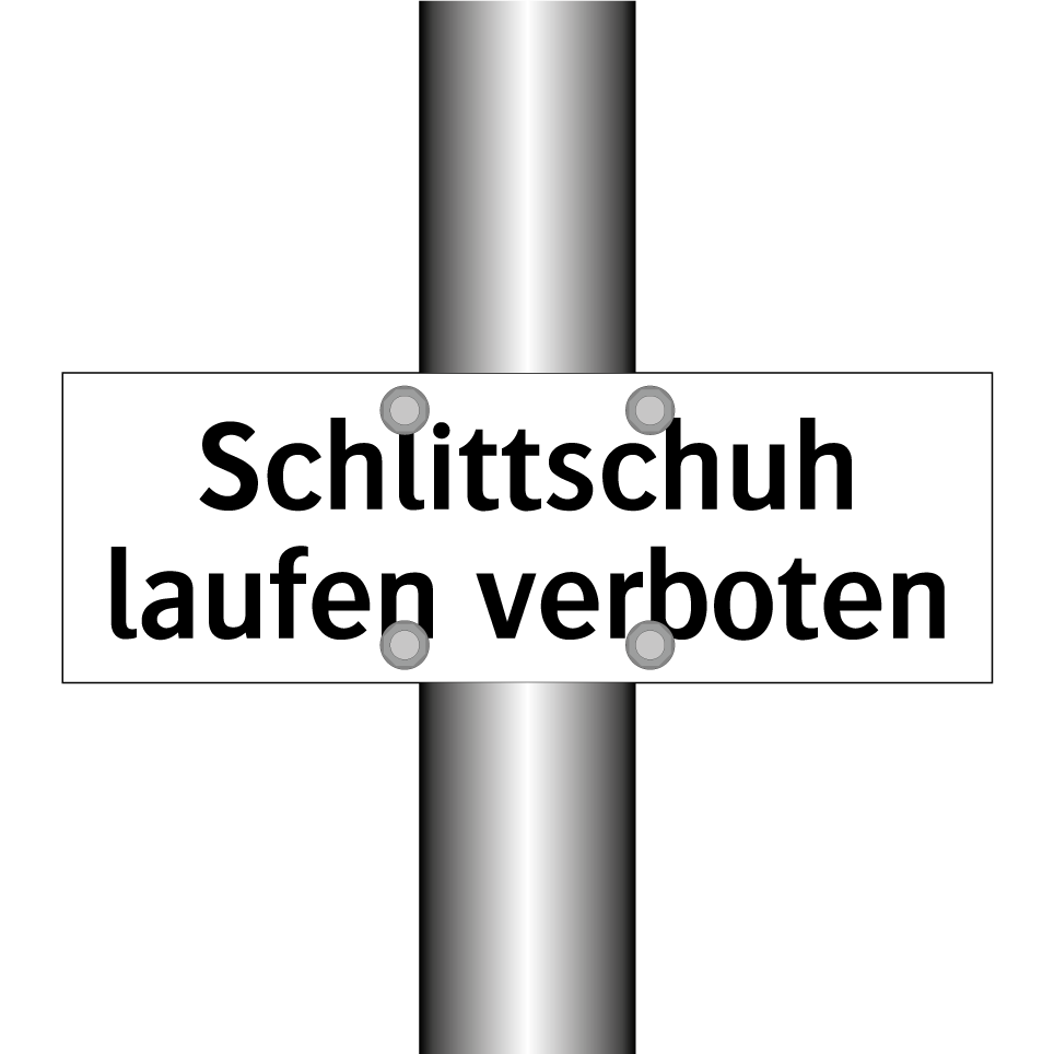 Schlittschuh laufen verboten