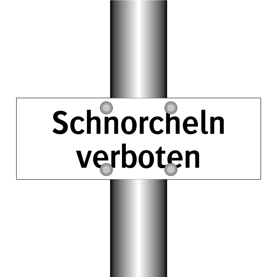 Schnorcheln verboten
