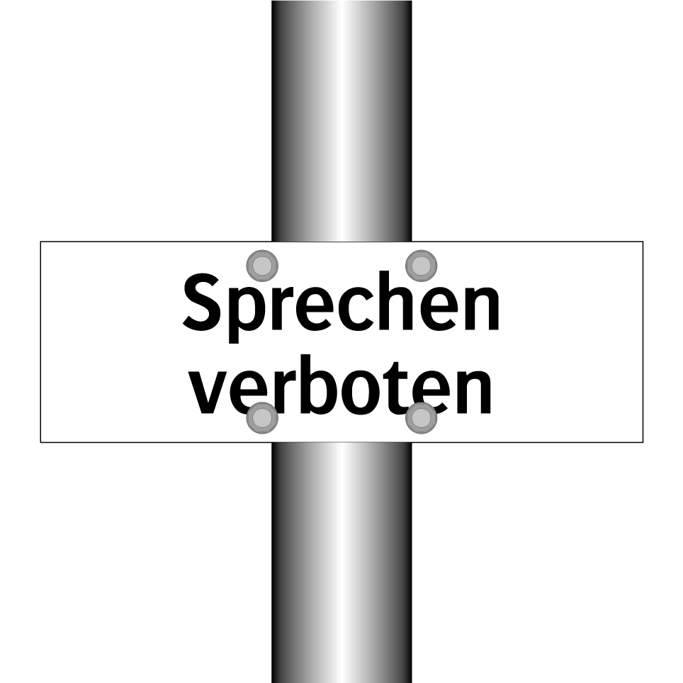 Sprechen verboten