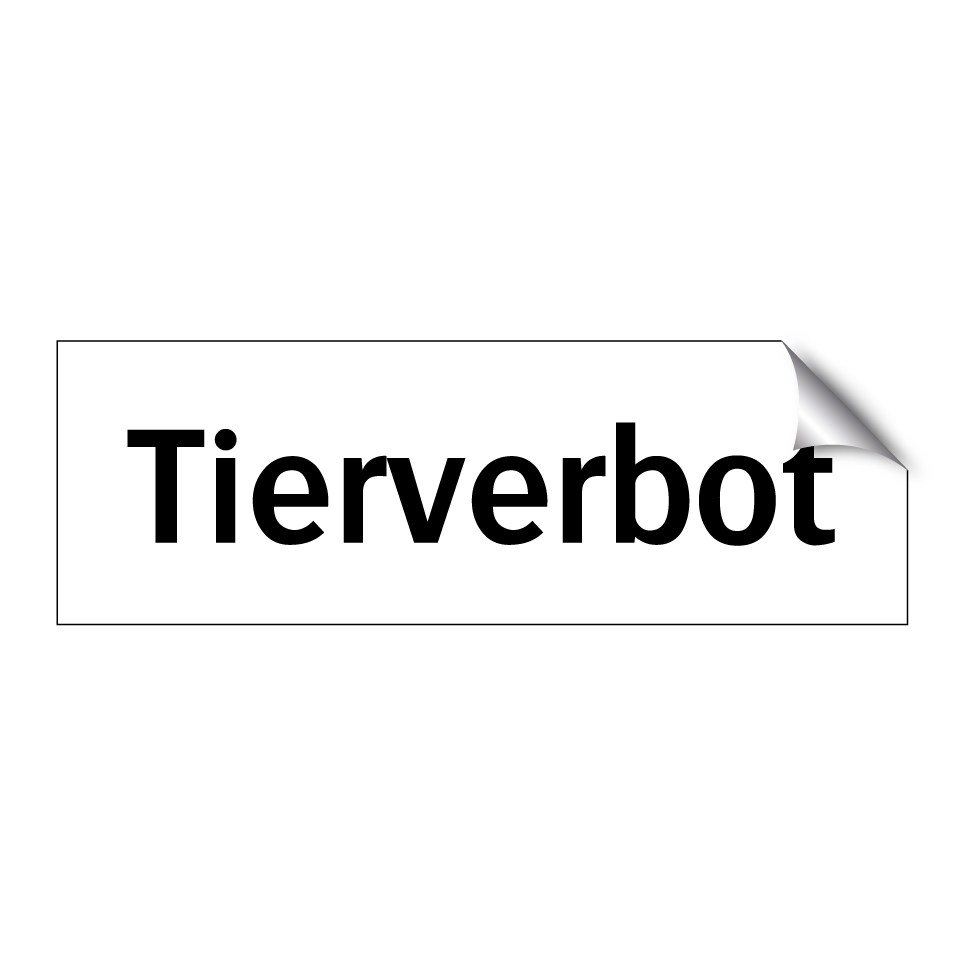 Tierverbot