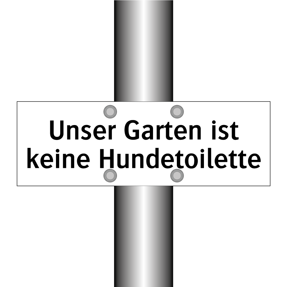 Unser Garten ist keine Hundetoilette