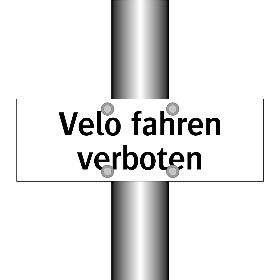 Velo fahren verboten
