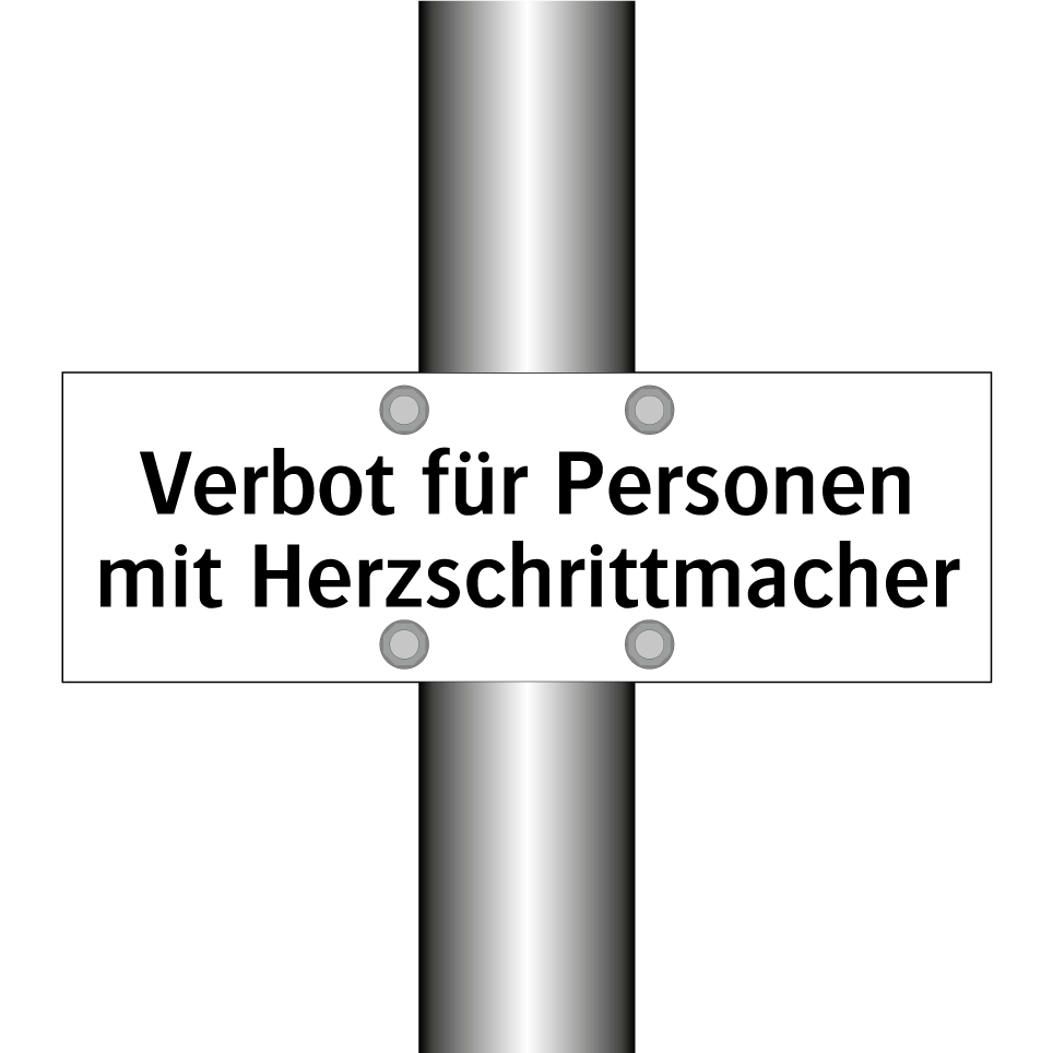 Verbot für Personen mit Herzschrittmacher