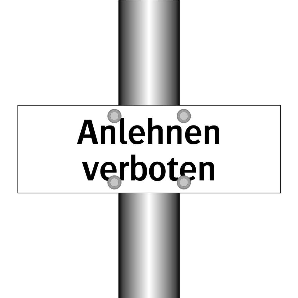 Anlehnen verboten