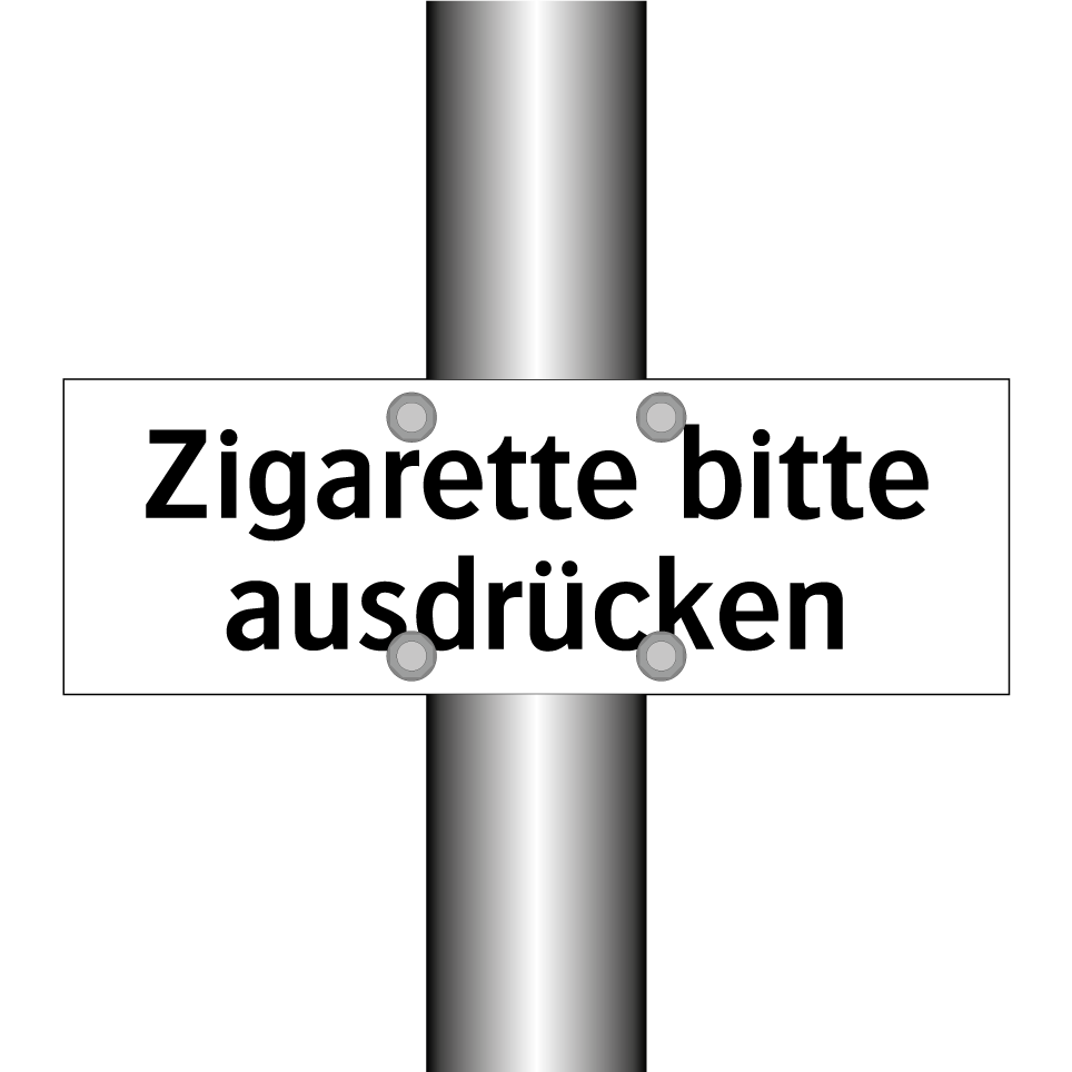 Zigarette bitte ausdrücken