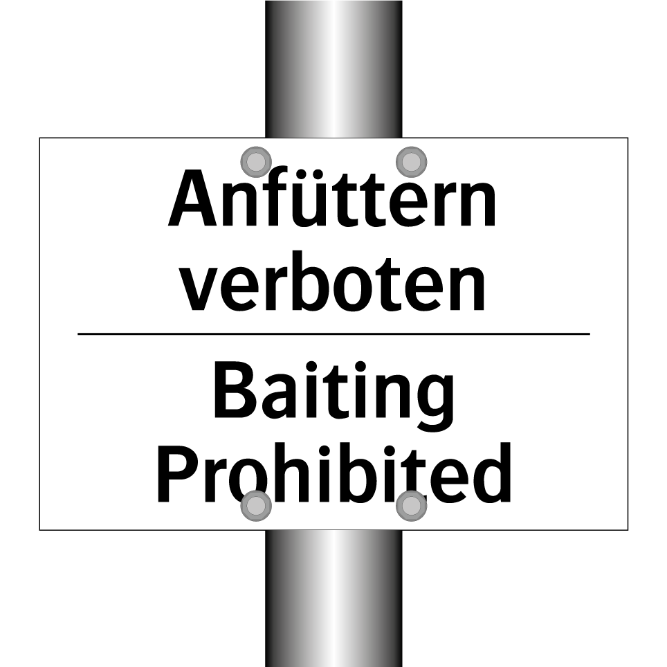Anfüttern verboten - Baiting Prohibited
