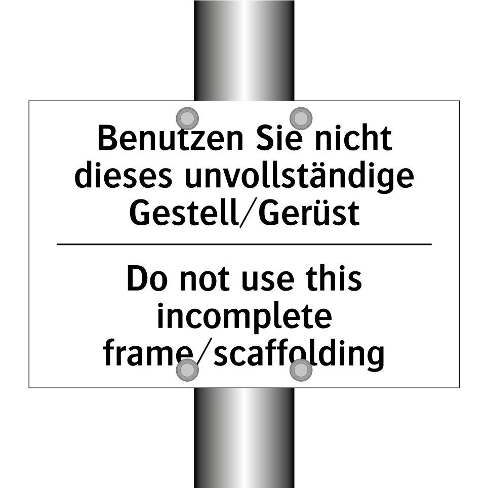 Benutzen Sie nicht dieses unvollständige /.../ - Do not use this incomplete frame/scaffolding/.../