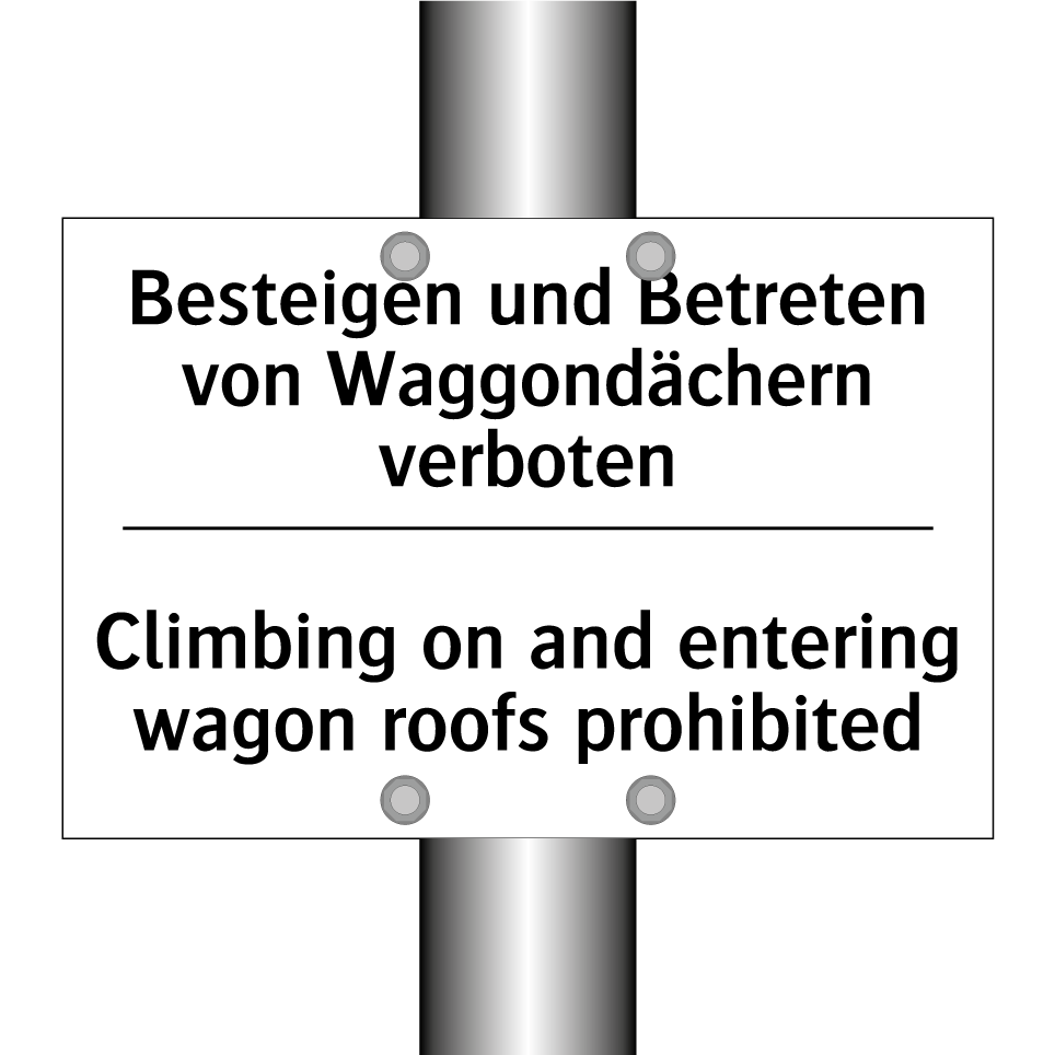Besteigen und Betreten von Waggondächern /.../ - Climbing on and entering wagon /.../
