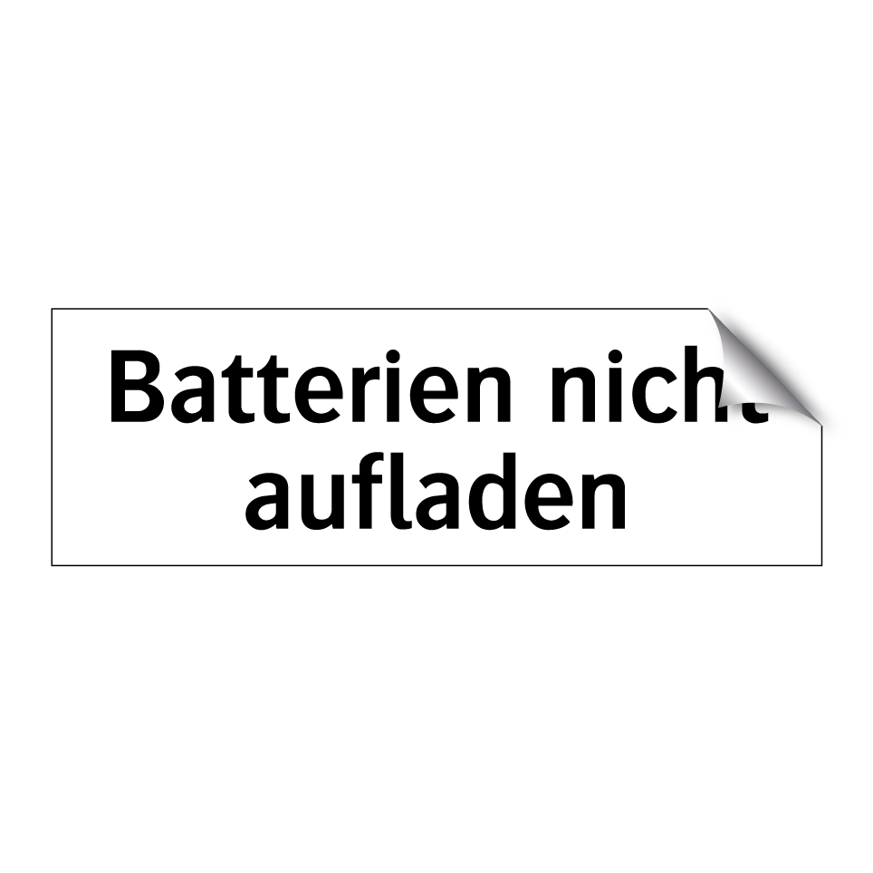 Batterien nicht aufladen