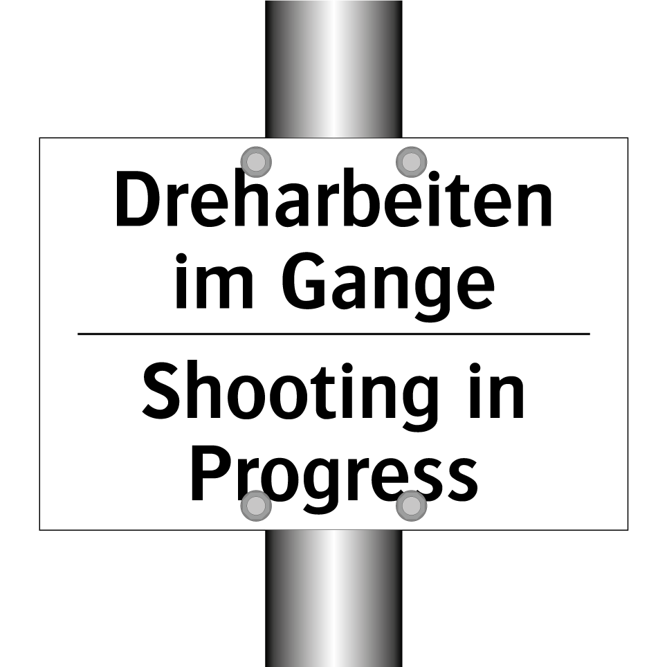 Dreharbeiten im Gange - Shooting in Progress