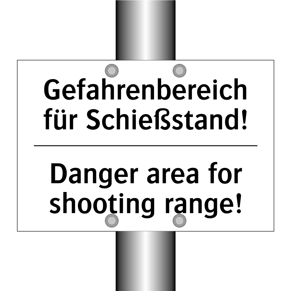 Gefahrenbereich für Schießstand!/.../ - Danger area for shooting range!/.../