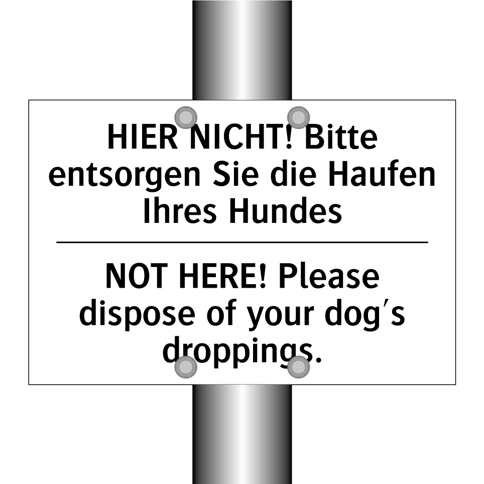 HIER NICHT! Bitte entsorgen Sie /.../ - NOT HERE! Please dispose of your /.../