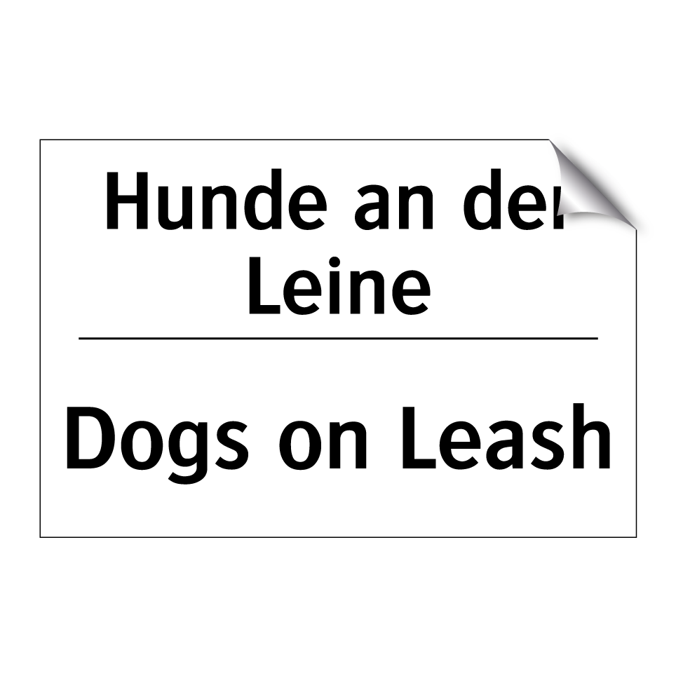 Hunde an der Leine - Dogs on Leash