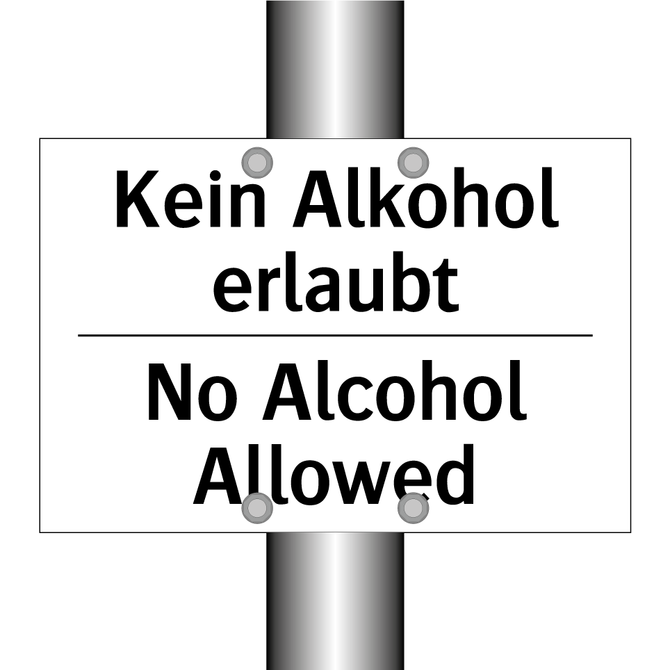 Kein Alkohol erlaubt - No Alcohol Allowed