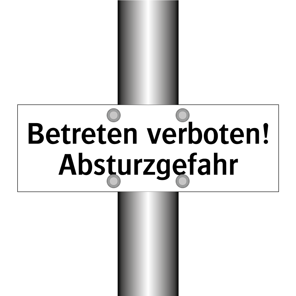Betreten verboten! Absturzgefahr