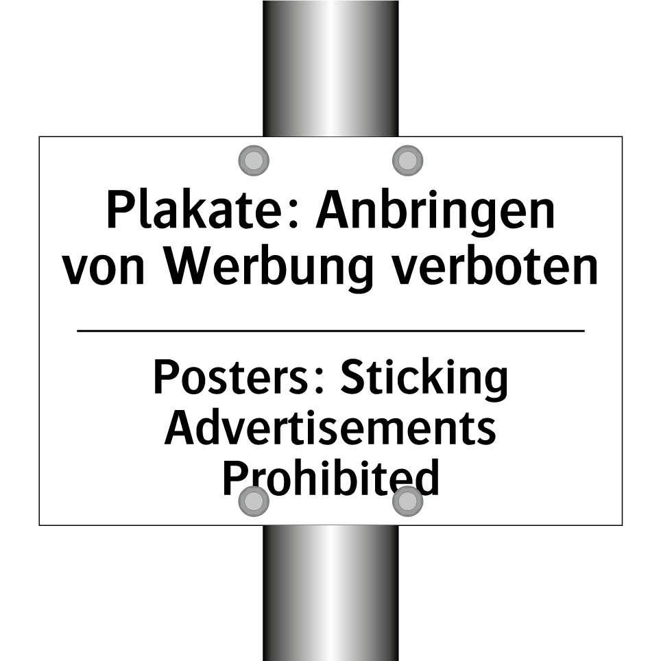 Plakate: Anbringen von Werbung /.../ - Posters: Sticking Advertisements /.../