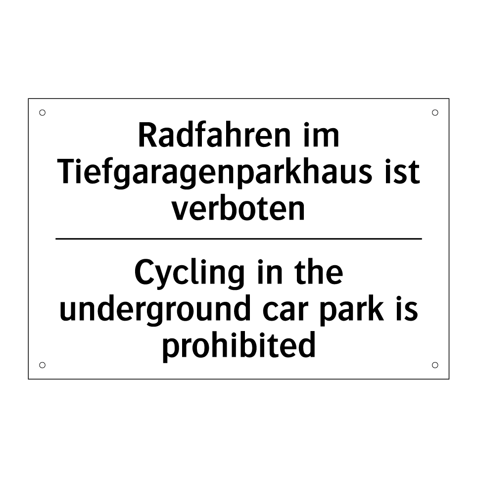 Radfahren im Tiefgaragenparkhaus /.../ - Cycling in the underground car /.../