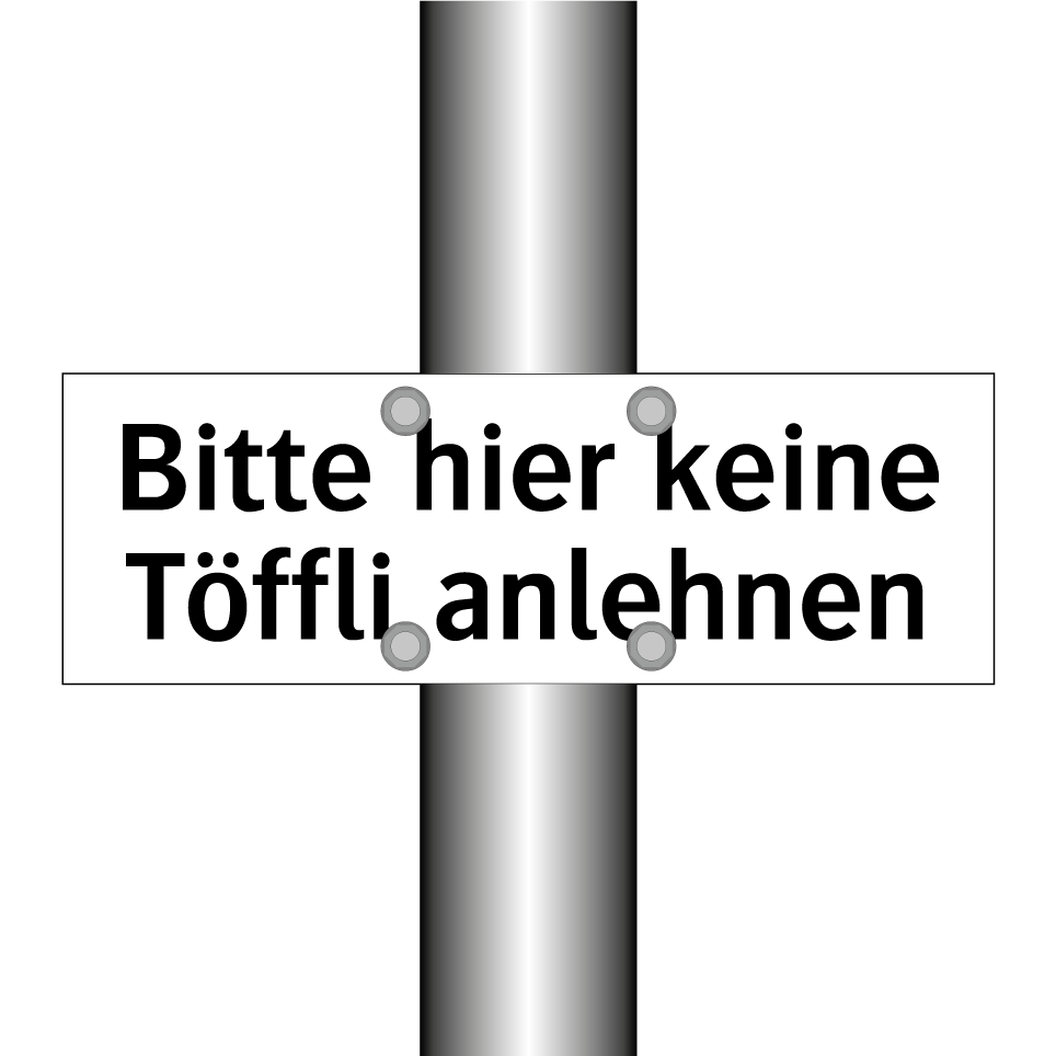 Bitte hier keine Töffli anlehnen