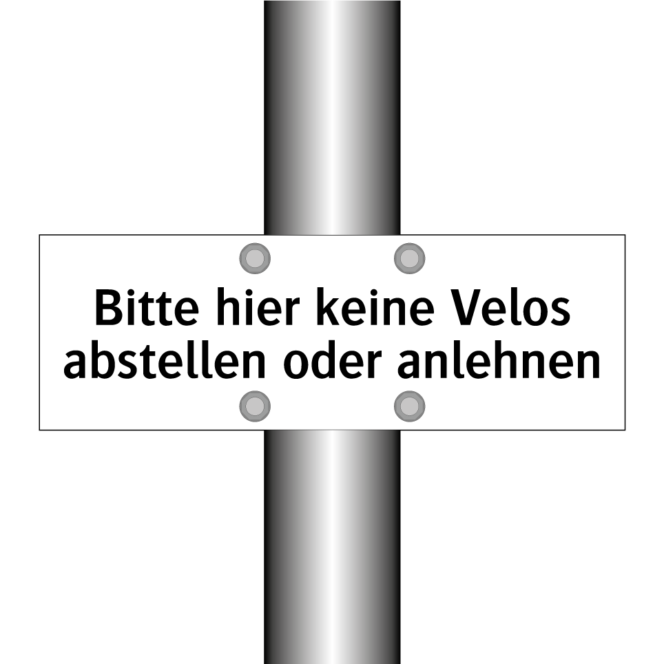 Bitte hier keine Velos abstellen oder anlehnen